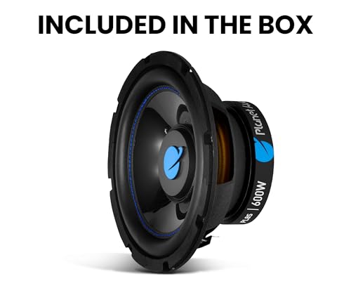 Planet Audio PL8S Anarchy Series 8 Inch Car Subwoofer - 600 Watts Max, Single 4 Ohm Voice Coil, Sold Individually, Hook Up to Amp