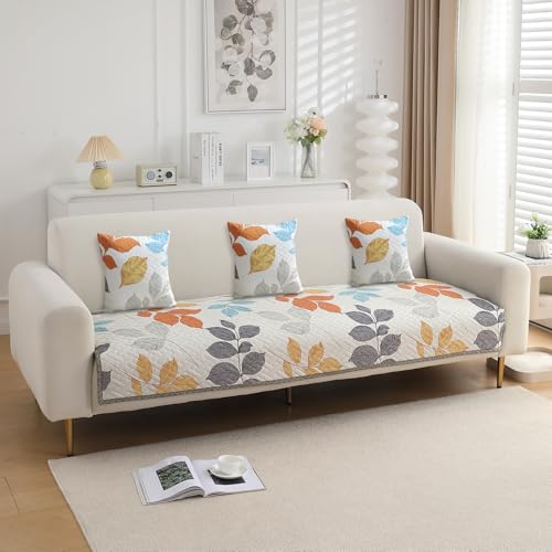 Image of HOKIPO Printed Cushion Cover 16x16 in, Multicolor Leaves