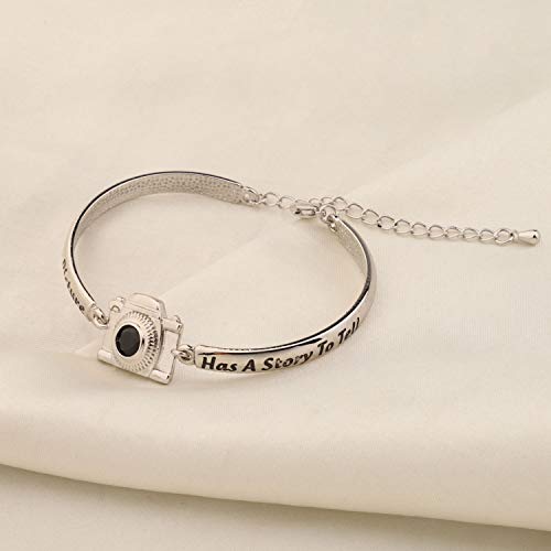 AKTAP Photograph Bracelet Camera Charm Because Every Picture Has a Story to Tell Photography Gifts for Photographers Women Best Friends3