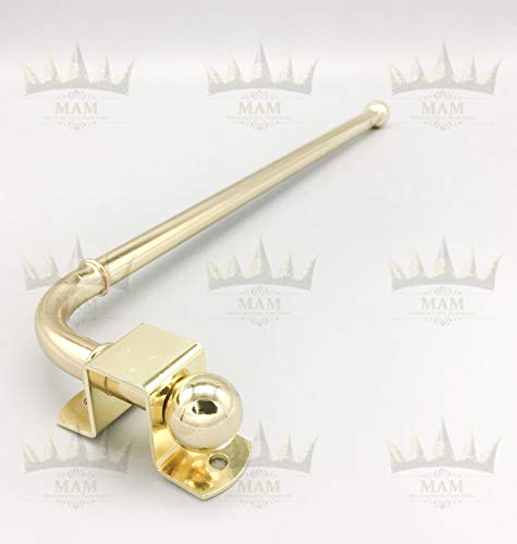 Preisvergleich Produktbild SWINGING Ausziehbarer Fenster-Vorhangarm, Messing.