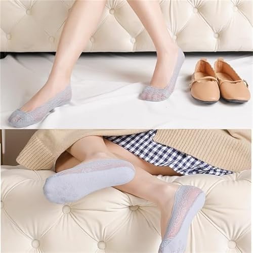 Pleteffect Socks, Lace No Show Liner Socks, 5 Pairs Lace Low Cut Liner Boat, Thin Boat Sock3