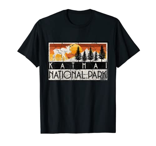 Katmai National Park Alaska Nature Hike Outdoor Vintage Camiseta