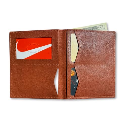 Big Skinny Full Leather RFID Blocking Hipster Bifold, Cognac4