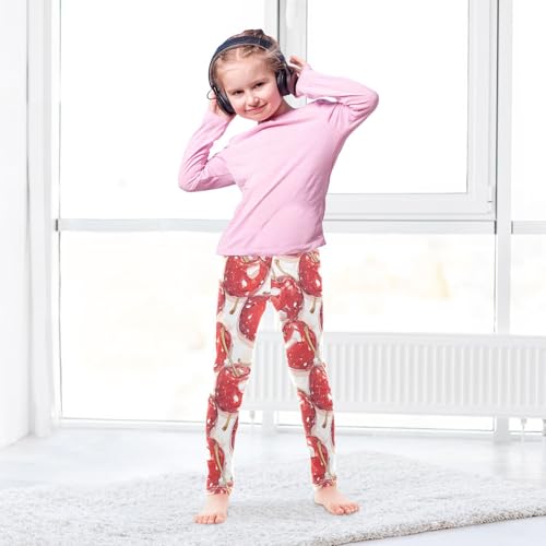 KLL Red Cherry Girls Cotton Pants Comfortable High Waisted Sweatpants Gym4