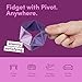 Speks Pivot Silicone Flexagon Fidget Toy | Silent Sensory Toy for Office, Meetings and Focus | for Adults and Teens | Violet