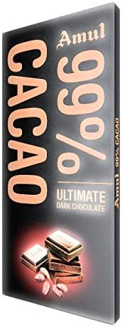 Amul 99% Cocoa Chocolate, 125 g