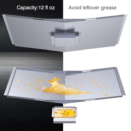 BBQCuker Universal Grease Tray with Catch Pan for Nexgrill, Dyna-Glo, Expert Grill, Kenmore, BHG and Grill Replacement Parts, Adjustable 24"-30" Drip Pan for 4/5 Burner Gas Grill by BBQCuker - Used condition - Image 3