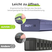 AUVON Tablettenbox 7 Tage mit Müheloses Öffnungsdesign, BPA-frei – Ansicht 4