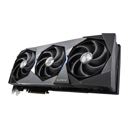 Image of MSI GeForce RTX 5090 32G SUPRIM SOC Graphic Card - NVIDIA GeForce RTX 5090 GPU, 32GB GDDR7 512-bit Memory, 28 Gbps, PCI Express Gen 5 x 16 Interface, Upto 2565 MHz, STORMFORCE Fan