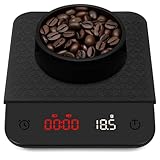 THINKSCALE Coffee Scale with Timer – Rechargeable 2kg/0.1g Accurate Espresso Scale, 3-Mode Timer Digital Coffee Scale for Pour-Over, Espresso, French Press, Kitchen Use