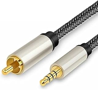 NIKJEBDF 1m Digital Coaxial Audio Cable SPDIF RCA to 3.5mm Jack Male Stereo Audio Cable for Home Theater, HDTV, HiFi Systems