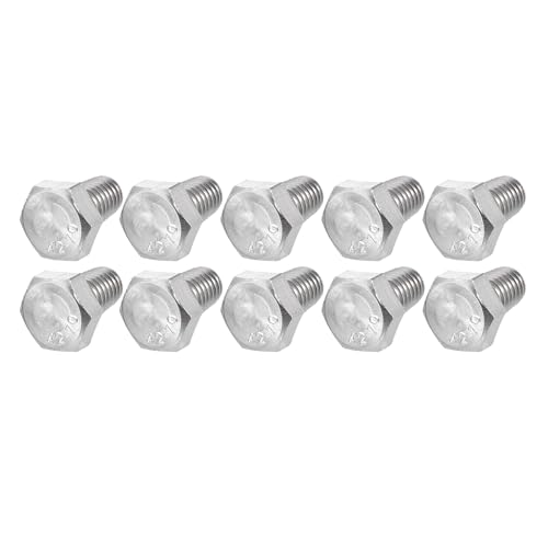 Image of METALLIXITY Hex Bolts (M8-1.25x12mm) 20Pcs, 304 Stainless Steel Coarse Fully Threaded Hex Head Screw Bolt Machine Screws - for Furniture Repair, Silver
