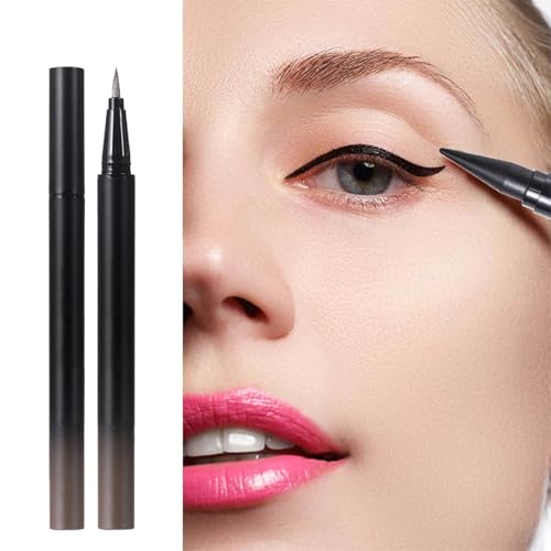 Lápiz de maquillaje de ojos líquido fino, duradero, brillante, fácil de aplicar, alta reproducción cromática para mujeres, 0,8 ml GwL108 (E, 12,8 x 1,1 cm)