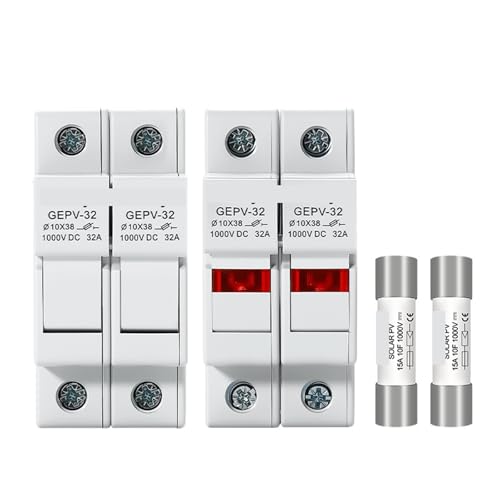 Porte-fusible DC solaire évite la surchauffe du circuit photovoltaïque 2P 1000V