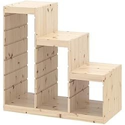 Estanteria Trofast Ikea Ikea Trofast 603.086.95 - Marco de madera de pino teñida (37 x 17 3/8 x 35 7/8