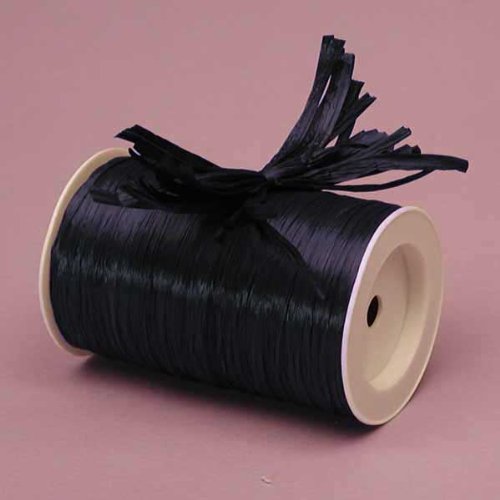 Paper MartNavy Matte Raffia Ribbon, 1/4" X 100 Yards