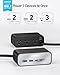 Anker Nano Charging Station(100W Max), 7-in-1 USB C Power Strip for iPhone 16/15/14 and MacBook Air/Pro, 5ft Thin Cord,3AC, 2USB A,2USB C,Power Delivery Desktop Accessory for Home&Office(Black)