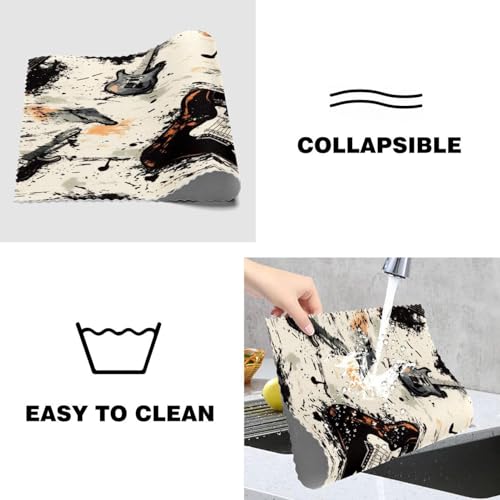 Sets de table Grunge Guitars 30,5x45,7cm rectangulaires pour table