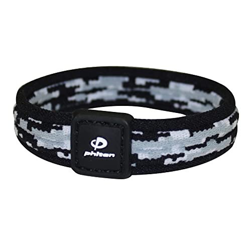 Phiten X30 Digital Camo Titanium Bracelet - Sport Bracelet Permeated with X30 Aqua-Titanium Technology for Alternative Healing - Power Elastomer Core with Micro Titanium Spheres