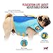 Tuff Pupper Dog Life Jacket | High Buoyancy Dog Swim Vest with Rescue Handle | Adjustable Secure Fit | Reflective Safety Trim | Pet Flotation Jacket for Swimming Boating Kayaking (Blue/Yellow, XL)