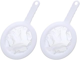 2 Pcs Aquarium Baby Brine Shrimp Net Sieve Eggshell Separator Artemia Collecting Net 80 Mesh 200 Mesh for Brine Shrimp Hatchery