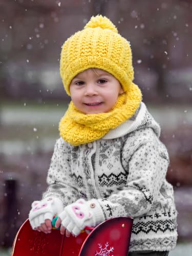 Image of Geyoga 6 Pairs Kids Fingerless Gloves