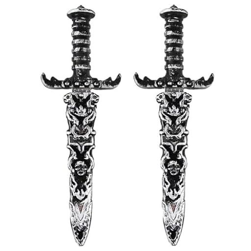 Ceeyoll 2 Piezas Espada De Plástico De Halloween para Accesorios De Disfraz Pirata - Juguete De Daga con Accesorios para Fiesta | Ya disponible en tu tienda friki favorita! En mundofriki.es! Ceeyoll 2 Piezas Espada De Plástico De Halloween para Accesorios De Disfraz Pirata - Juguete De Daga con Accesorios para Fiesta | Ya disponible en tu tienda friki favorita! En mundofriki.es!