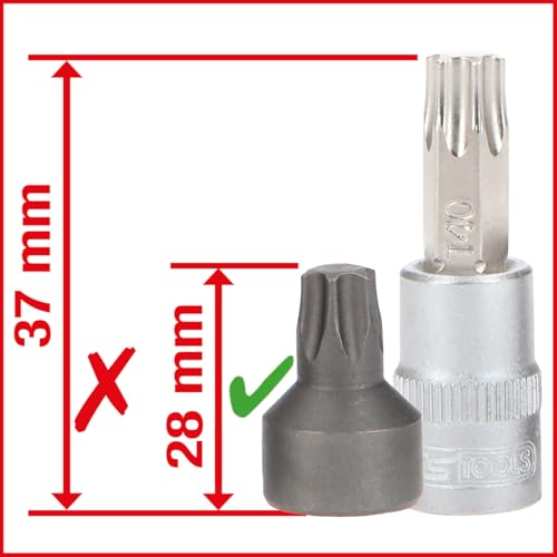 KS Tools 911.1850 1/4 inch bitdopsleutelset, extra kort, 50-delig - Afbeelding 3