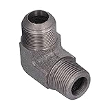 Carbon Steel Elbow | High Hardness & Non - Oxidizing Valve | Spiral Thread for Secure Connection | 1 Inch NPT Fitting for Pneumatic Systems/Piping Systems