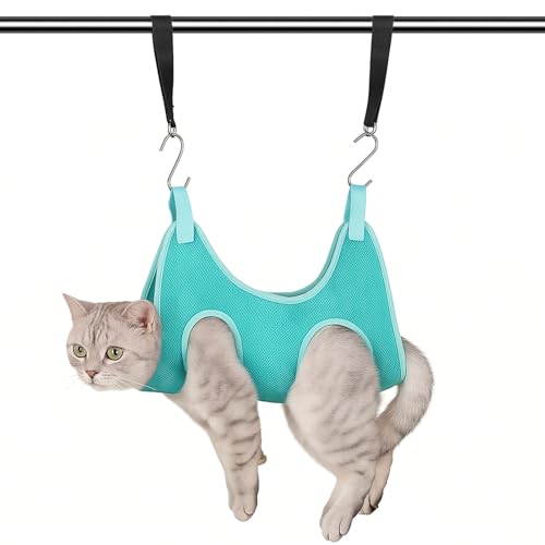 Dog Grooming Hammock for Small Dogs Cat, Relaxation Pet Nail Clipper Hammock, Restraint Dog & Small Animal, Dog Sling for Nail Trimming with Nail Clippers/Trimmer, Nail File, Pet Comb