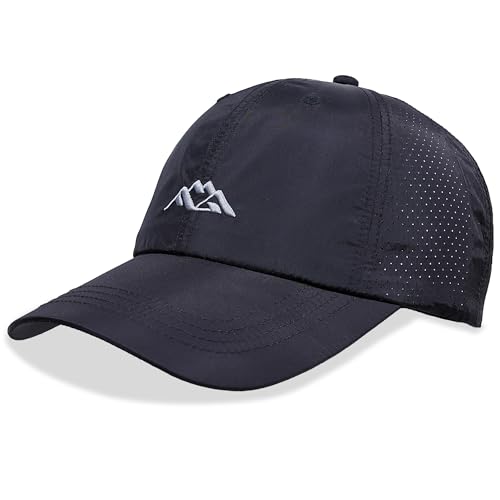 Himozoo Schnelltrocknende Laufmützen, Kühlende, Atmungsaktive Baseballkappe, Dad Truck Hat Mit Berggipfel-Stickerei Für Den Außenbereich, Stretch-Laufmütze Mit Weicher