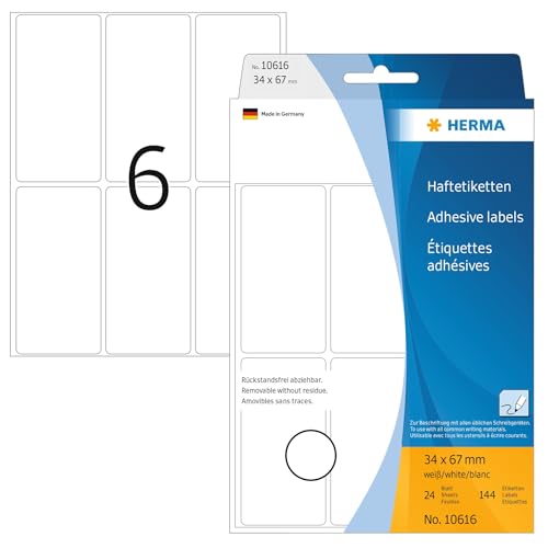 HERMA Etiketten Movables 34 x 67 mm, zur Handbeschriftung