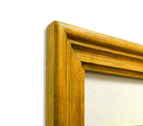 Image of Photo Frames for table 6 x 8 inch | Wall Frame | Small Photo Frame | Yellow Wooden Frame for Wall | Stylish Decor for Home & Office, Great Gift for Friend (6x8 inch, Yellow)