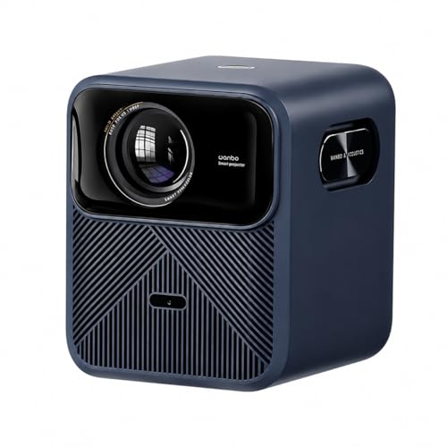 Projetor Wanbo Mozart 1 Pro Novo sistema operacional Google TV 2025 mais inteligente, 1080p nativo, 1200 Ansi Lumens, suporte on-line de 4K