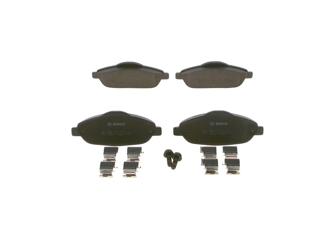 Bosch BP1173 - Plaquettes de Frein Avant pour Voiture - Jeu de 4 | Bosch Qualité - Réduction du bruit et de la poussière - Certifié ECE-R90 - Sans cuivre