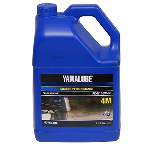Yamaha LUB-10W30-FC-04 Yamalube 10W30 MARINE Oil NMMA FCW (Low Phosphorous) Gallon; LUB10W30FC04 Made