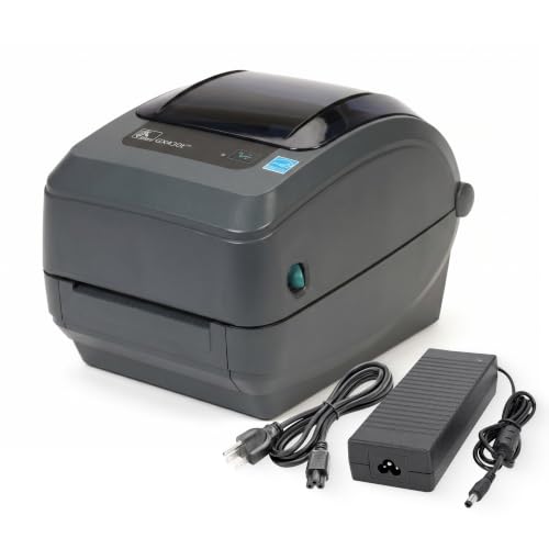 Zebra GX430T Thermal Transfer Label Printer (Renewed)