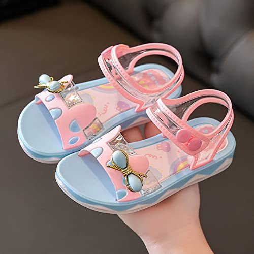 Little Children Girls Summer Sandals Casual Thickened Soft Sole Bow Jelly Shoes Strap Outdoor Beach Shoes2