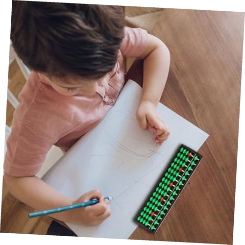 Uonlytech 2pcs Portable Small Traditional Arithmetic Abacuses for Adults Chestnut and Olive Bead Counting Tools for Math Learning and Mental Calculation - Thumbnail 2