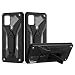 Produktbild COOVY® Cover für Samsung Galaxy A31 SM-A315F/DS Bumper Case, Hülle Doppelschicht aus Plastik + TPU-Silikon, extra stark, Anti-Shock, Standfunktion | schwarz