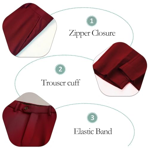 Tuxedo for Men Slim Fit 2 Pieces Peaked Lapel Stripe Suits Blazer Pants Prom Party Banquet Business4