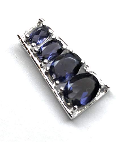 Natural 2.5ct Iolite 925 Solid Sterling...