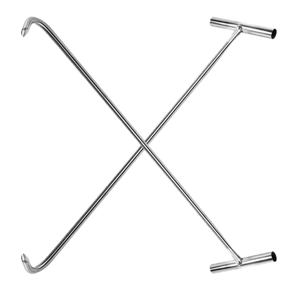 Alipis Garage Hooks for Hanging 2pcs Solid Steel j Hooks Stainless Steel Lifter for Manhole Cover