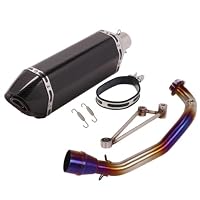 Amazon | FIRECARP エキゾーストパイプ 中間パイプ バイクサイレンサー