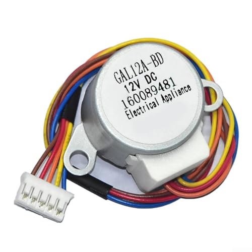 Yuanpgky Motore passo-passo con guida a vento per condizionatore d'aria montato a parete, 12 V, GAL12A-BD, struttura in metallo, controllo del flusso d'aria migliorato