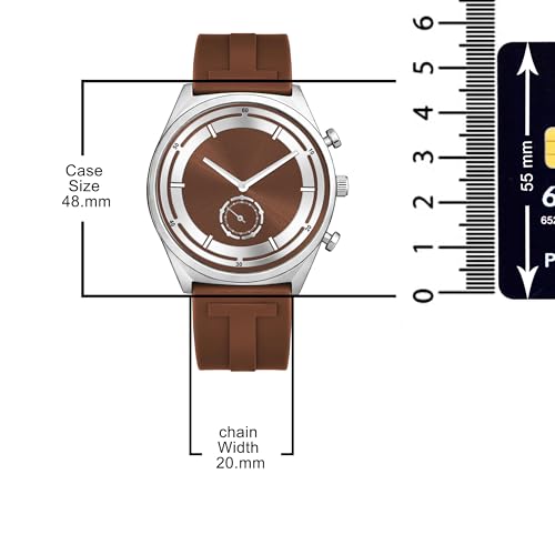 Image of styledose Men's Watch Analog Quartz with Chronograph & Silicone Strap -Casual & Formal Wrist Watch for Men