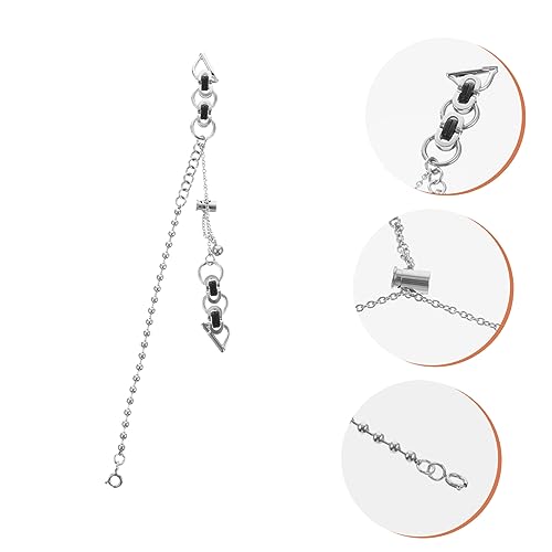 Bracelet montre inoxydable UKCOCO avec chaîne décorative à fermoir sécurisé - 3