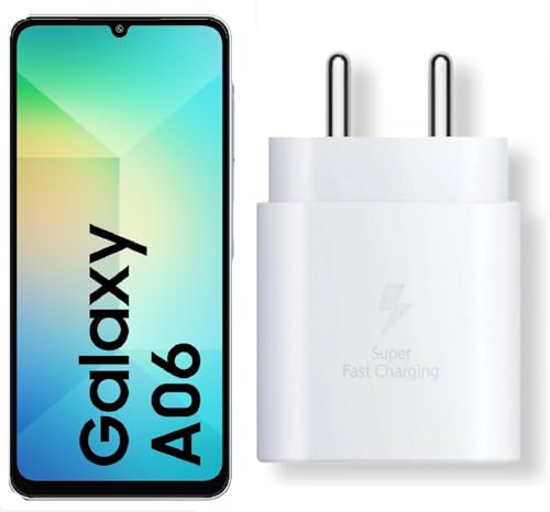 Image of 25W C-Type Super Fast Adapter Compatible with Samsung Galaxy A06 Super Fast Charger Adapter for S24 /S23 /S23 fe /S22 /S21 /21 fe /S20 /M14 /M33 /M13 /M35 /M05 /A14, A15 /S24 fe /A16 5g, White