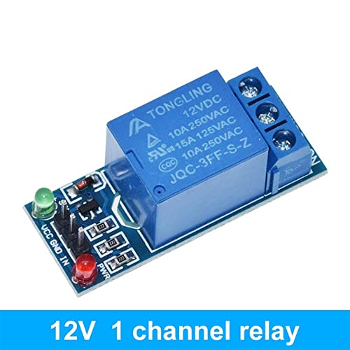 Módulo de relé 12V 1 canal optoacoplado placa de relé conmutador digital 3