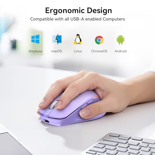 TECKNET LED Wireless Mouse Jiggler, Rechargeable Mouse with Built-in Mover - image 6